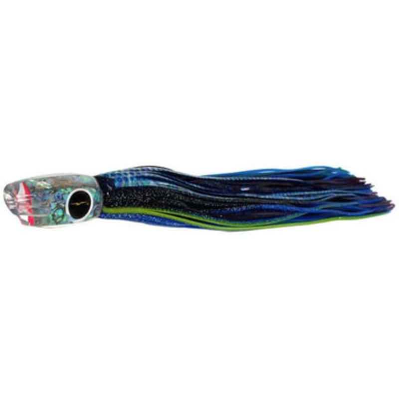 Black Bart Lures BBD-PUF Black Blue Dot/Purple Blue Fleck Hawaiian Breakfast Medium/Heavy Tackle Skirted Lure