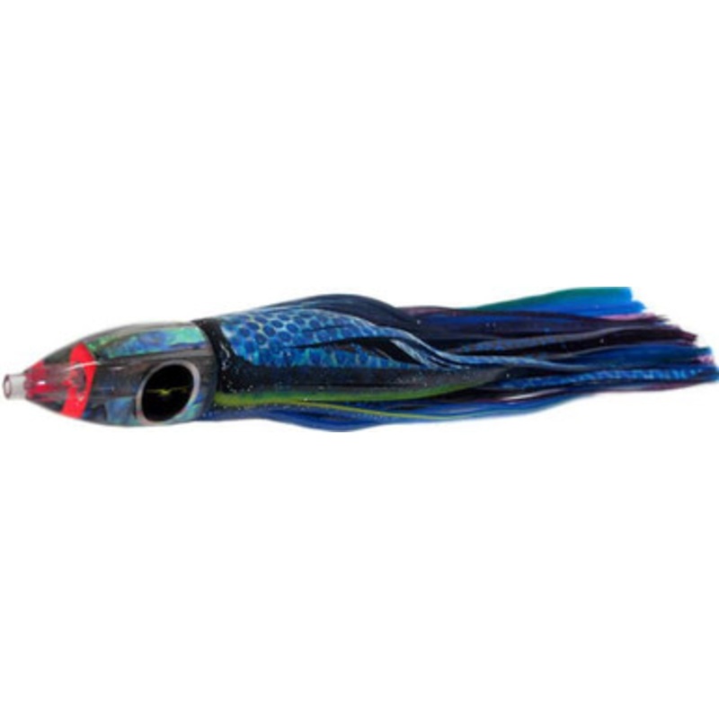 Black Bart Lures BBD-PUF Black Blue Dot/Purple Blue Fleck Wicked Medium Tackle Skirted Lure