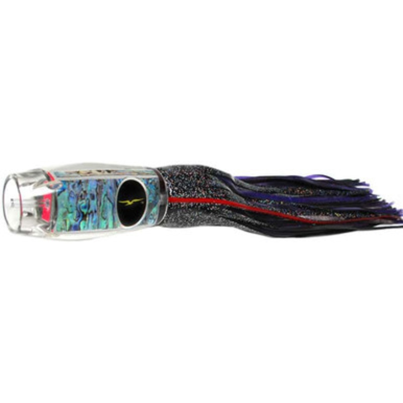 Black Bart Lures BK-PUF Black/Purple Blue Fleck Brazil ProJet Heavy Tackle Skirted Lure