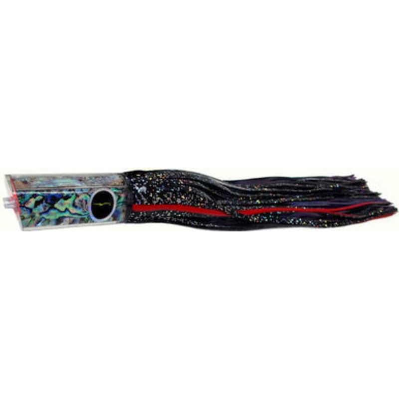 Black Bart Lures BK-PUF Black/Purple Blue Fleck Kona Tube Medium/Heavy Tackle Skirted Lure