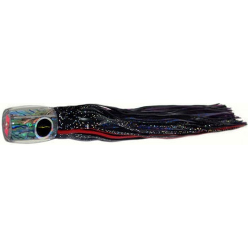 Black Bart Lures BK-PUF Black/Purple Blue Fleck Striper Candy Medium/Heavy Tackle Skirted Lure