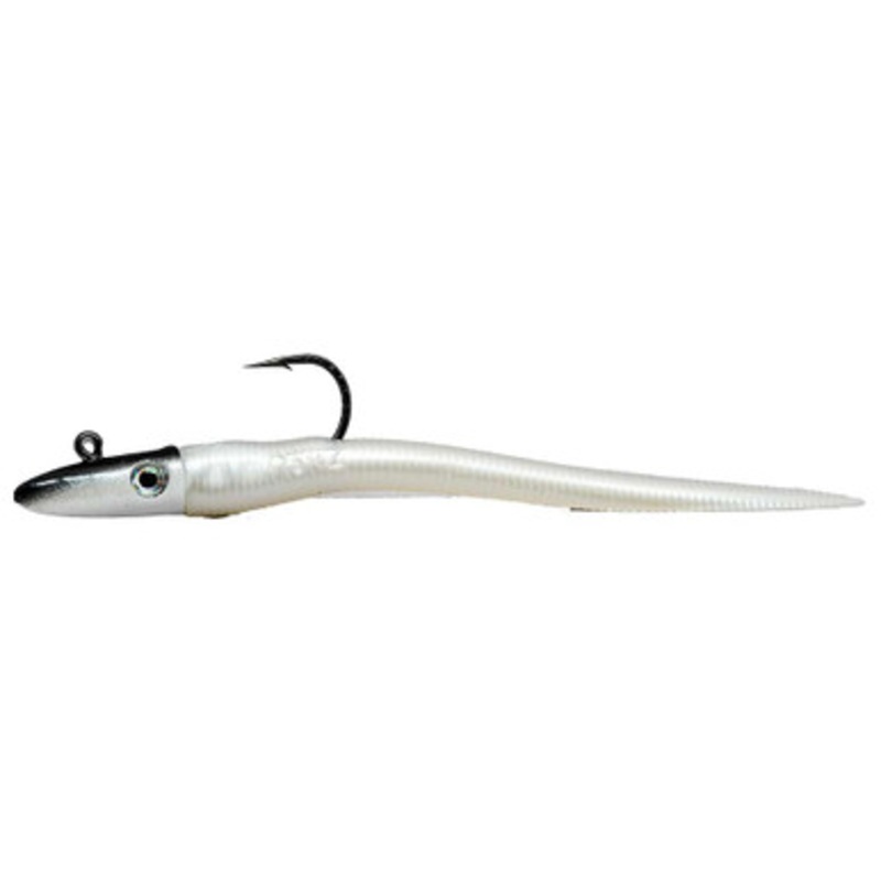 RonZ Original Series Rigged Soft Bait - 6in - 1oz - White Pearl