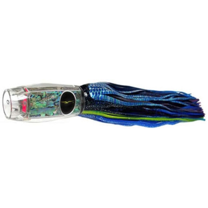 Black Bart Lures BBD-PUF Black Blue Dot/Purple Blue Fleck Brazil ProJet Heavy Tackle Skirted Lure