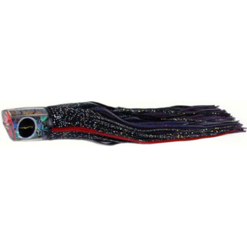 Black Bart Lures BK-PUF Black/Purple Blue Fleck RPP Medium/Heavy Tackle Skirted Lure