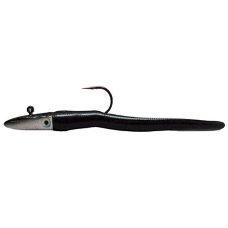 RonZ Original Series Rigged Soft Bait - 4in - 1/4oz - Black Pearl