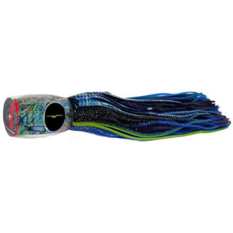 Black Bart Lures BBD-PUF Black Blue Dot/Purple Blue Fleck Grander Candy Heavy Tackle Skirted Lure