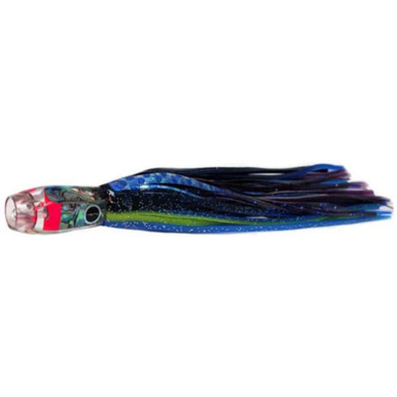 Black Bart Lures BBD-PUF Black Blue Dot/Purple Blue Fleck Pro Jet Light Tackle Skirted Lure