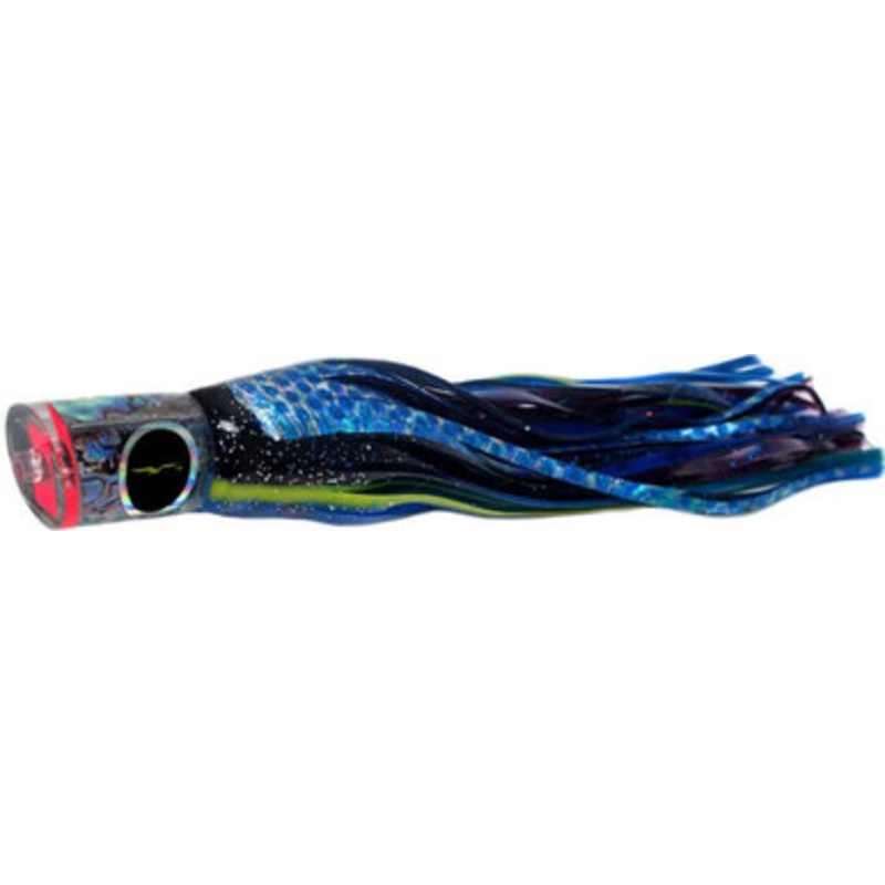 Black Bart Lures BBD-PUF Black Blue Dot/Purple Blue Fleck Bad Guy Medium Tackle Skirted Lure