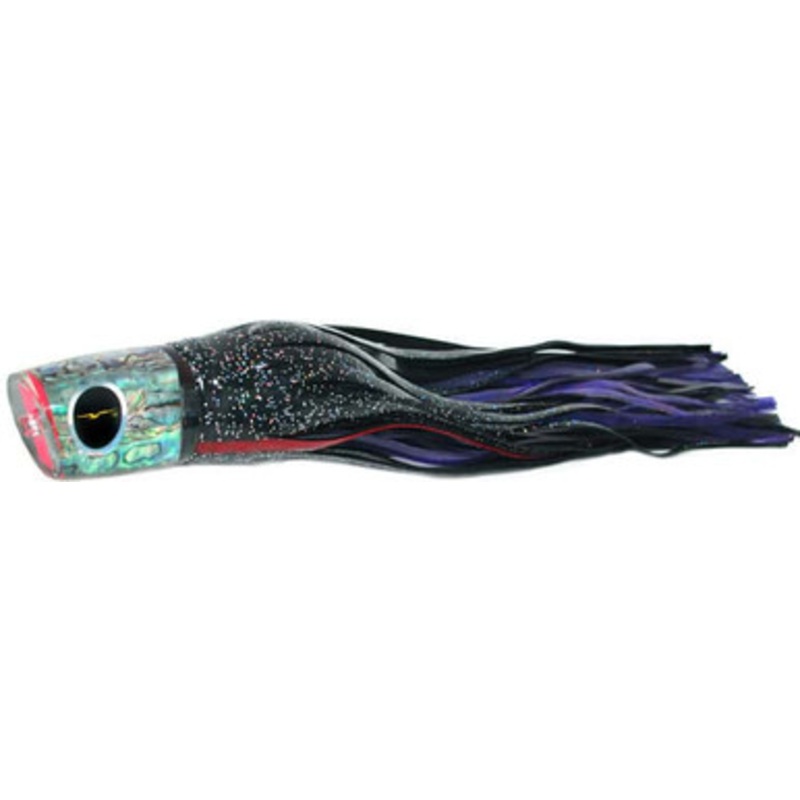 Black Bart Lures BK-PUF Black/Purple Blue Fleck Warrior Medium/Heavy Tackle Skirted Lure