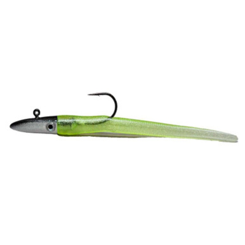 RonZ Original Series Rigged Soft Bait - 4in - 1/4oz - Olive Metallic