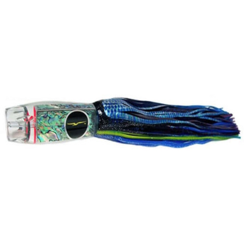 Black Bart Lures BBD-PUF Black Blue Dot/Purple Blue Fleck Ascension ProJet Heavy Tackle Skirted Lure