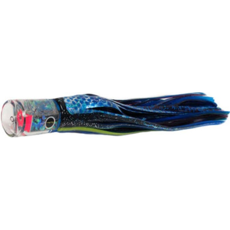 Black Bart Lures BBD-PUF Black Blue Dot/Purple Blue Fleck El Squid Sr Medium Tackle Skirted Lure