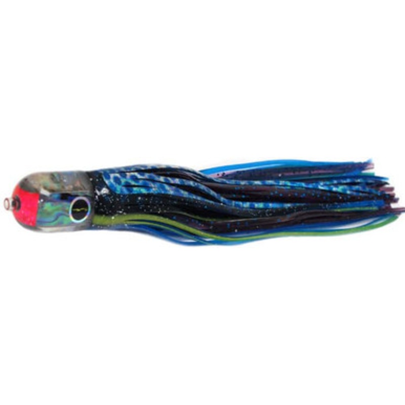 Black Bart Lures BBD-PUF Black Blue Dot/Purple Blue Fleck Elk Hunt Light Tackle Skirted Lure
