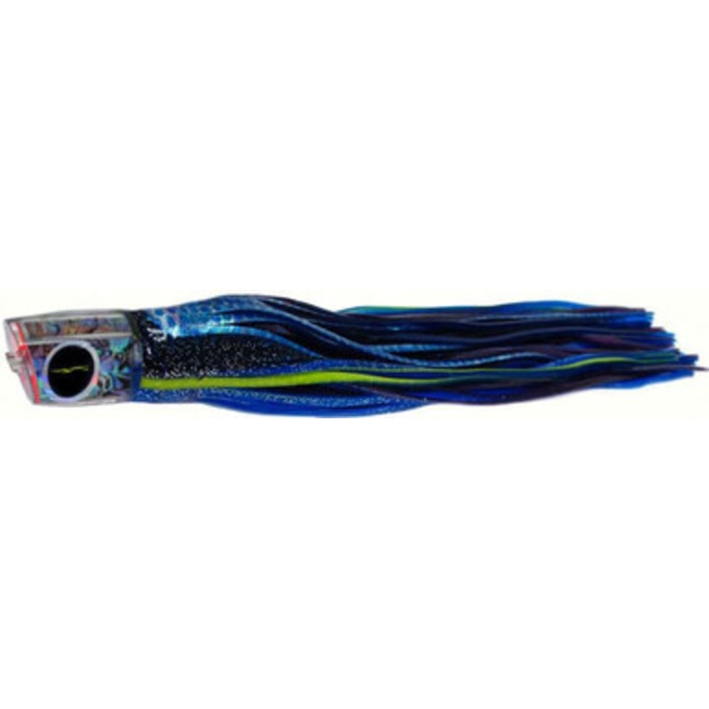 Black Bart Lures BBD-PUF Black Blue Dot/Purple Blue Fleck RPP Medium/Heavy Tackle Skirted Lure