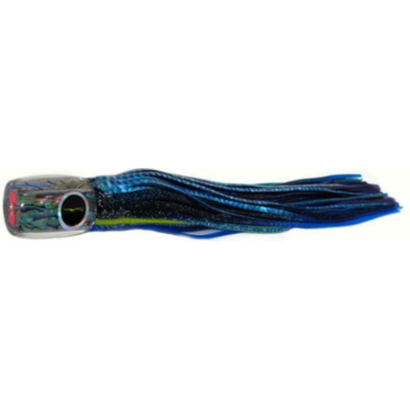 Black Bart Lures BBD-PUF Black Blue Dot/Purple Blue Fleck Striper Candy Medium/Heavy Tackle Skirted Lure