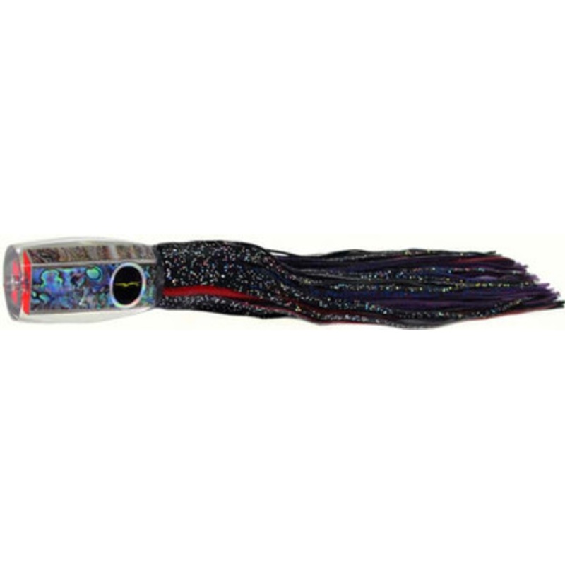 Black Bart Lures BK-PUF Black/Purple Blue Fleck 1656 Flat Medium/Heavy Tackle Skirted Lure
