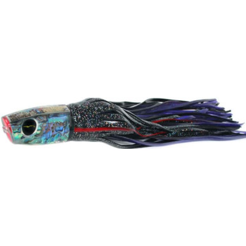 Black Bart Lures BK-PUF Black/Purple Blue Fleck Big Rock Plunger Medium/Heavy Tackle Skirted Lure