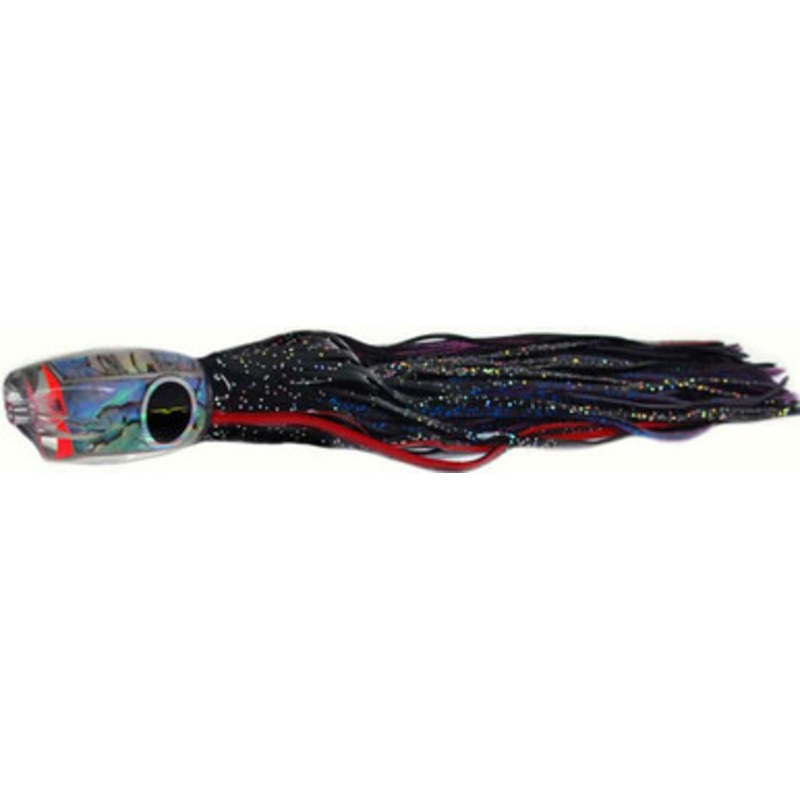 Black Bart Lures BK-PUF Black/Purple Blue Fleck Hot Breakfast Medium/Heavy Tackle Skirted Lure