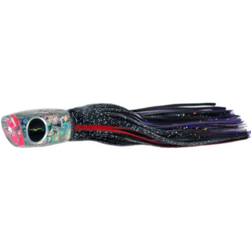 Black Bart Lures BK-PUF Black/Purple Blue Fleck Mini 1656 Angle Medium Tackle Skirted Lure