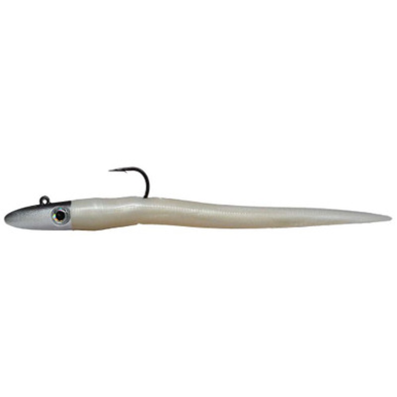 RonZ Original Series Rigged Soft Bait - 8in - 2oz - White Pearl