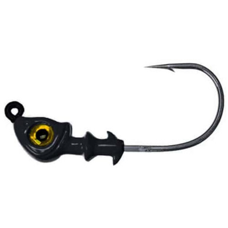 DOA C.A.L. Jig Heads 1/4oz 3 Pack 423 Black-Gold Eye