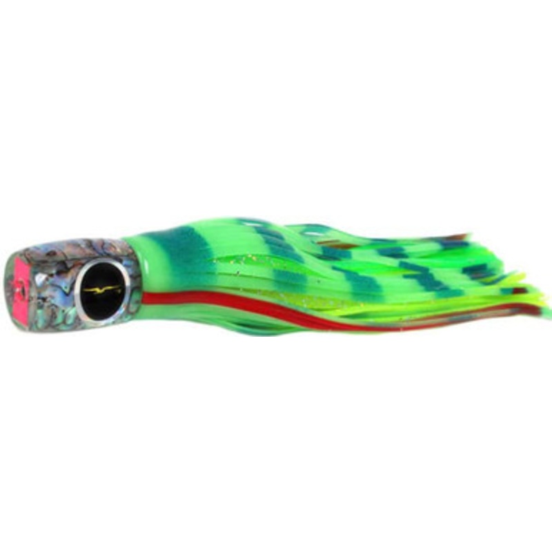 Black Bart Lures Medium Tackle Lures Mahi Candy Glow/Green Chartreuse Dot GLO/GCD