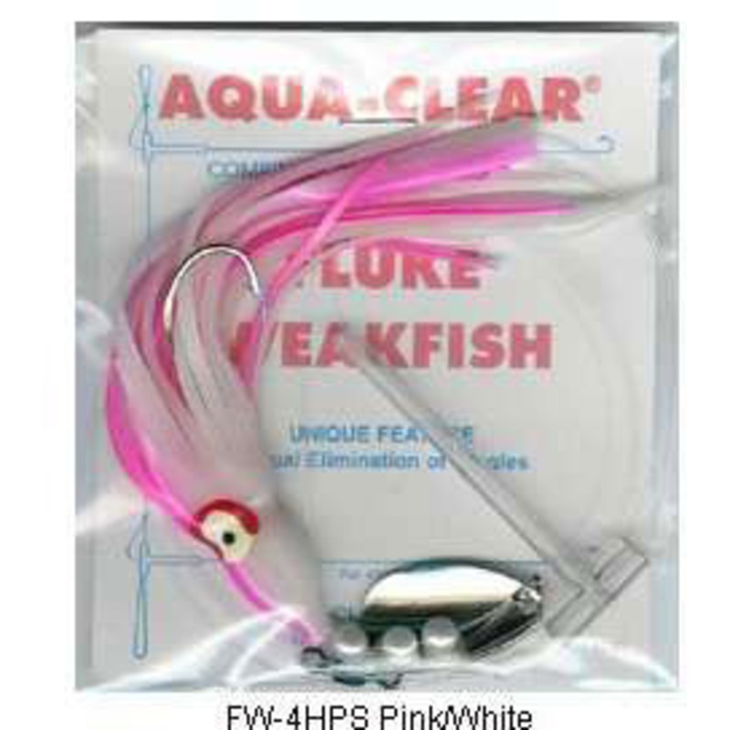 Aqua-Clear Flounder/Weakfish Hoochie Squid Skirts FW-4HRS Red/Black