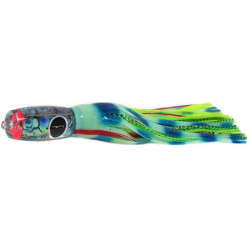 Black Bart Lures Medium Tackle Lures Mini 1656 Flat Nose Glow/Green Chartreuse Dot GLO/GCD