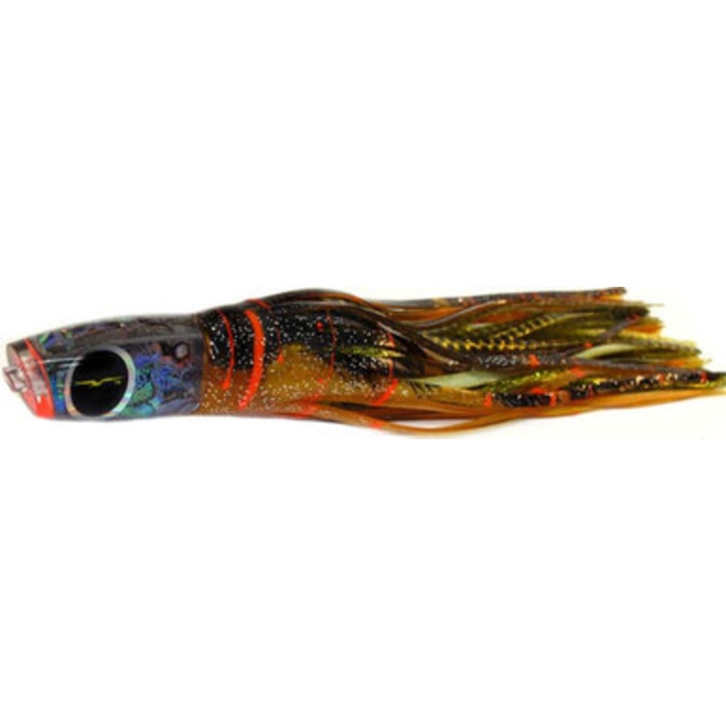 Black Bart Lures Medium Tackle Lures Eleuthera Plunger Brown Gold Orange/Gold Dot BGO/GDD