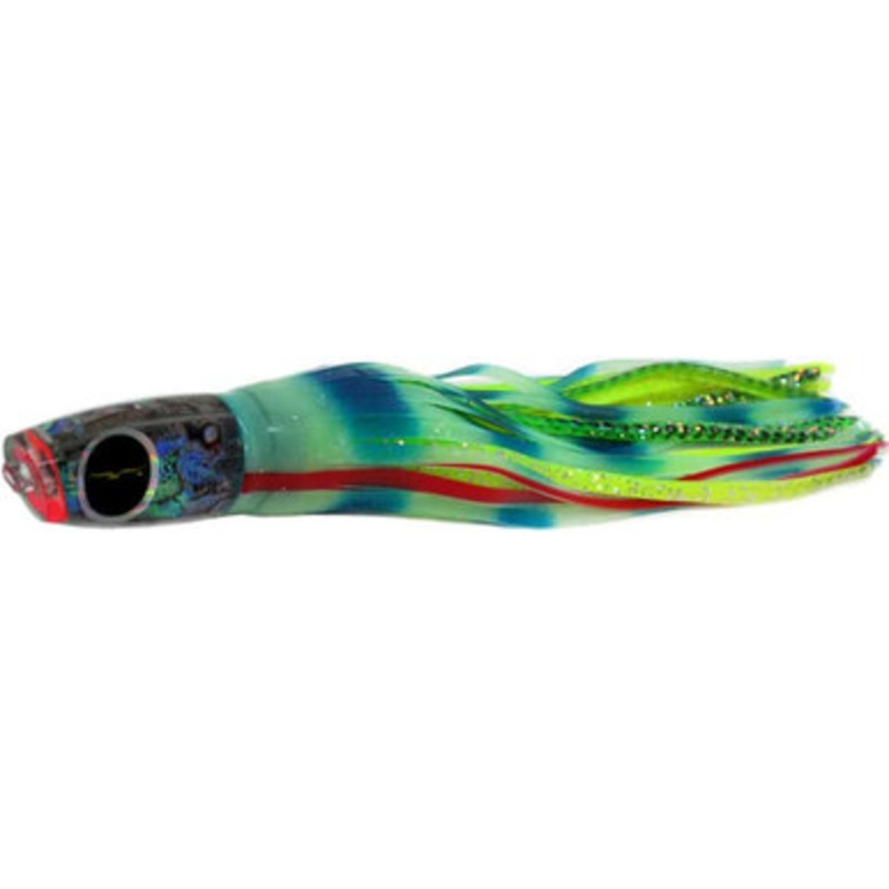 Black Bart Lures Medium Tackle Lures Eleuthera Plunger Glow/Green Chartreuse Dot GLO/GCD