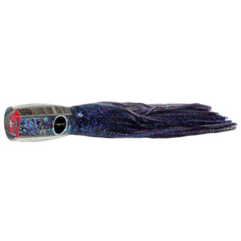 Black Bart Lures PUF-PBD Purple Blue Fleck/Purple Blue Dot 1656 Flat Medium/Heavy Tackle Skirted Lure