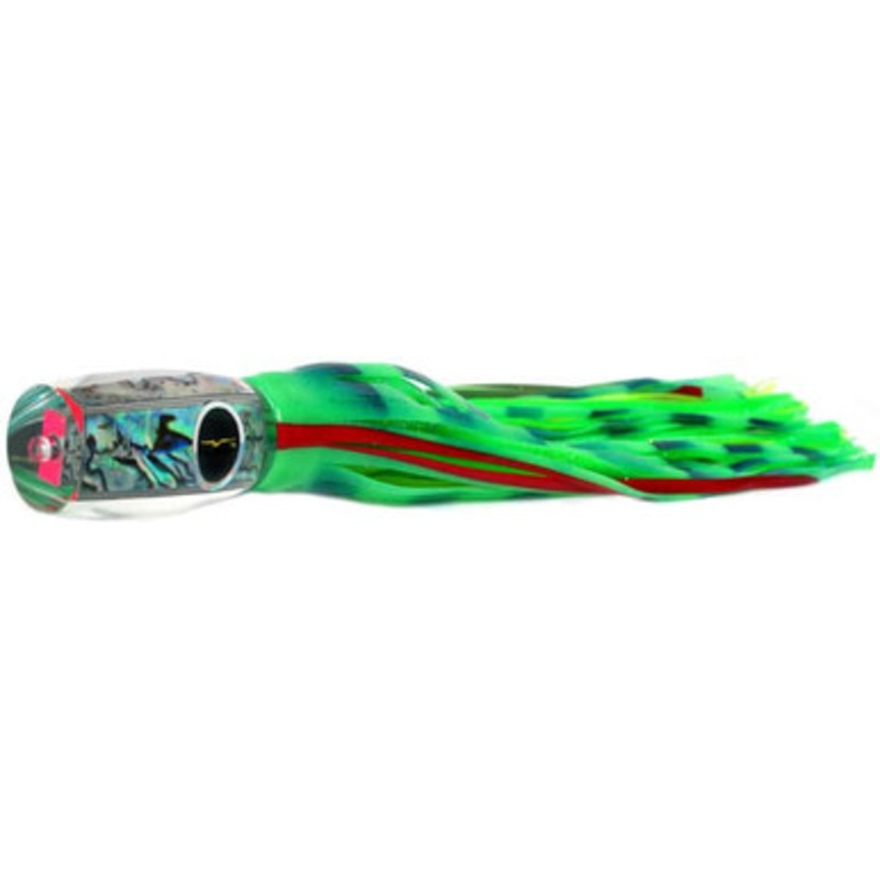 Black Bart Medium/Heavy Tackle Lures 1656 Flat Nose Glow/Green Chartreuse Dot GLO/GCD