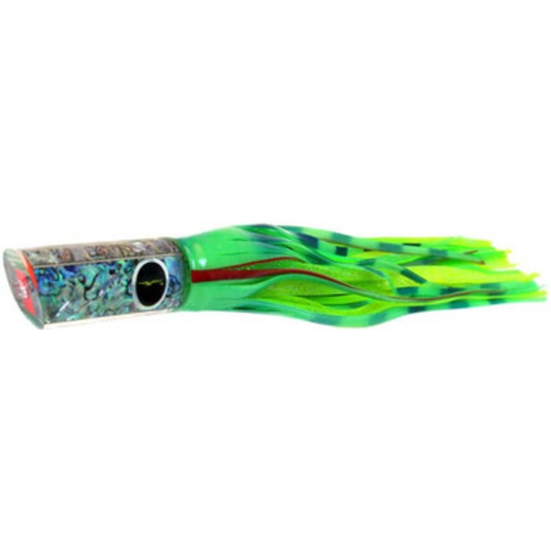 Black Bart Medium/Heavy Tackle Lures Kona Classic Tube Glow/Green Chartreuse Dot GLO/GCD
