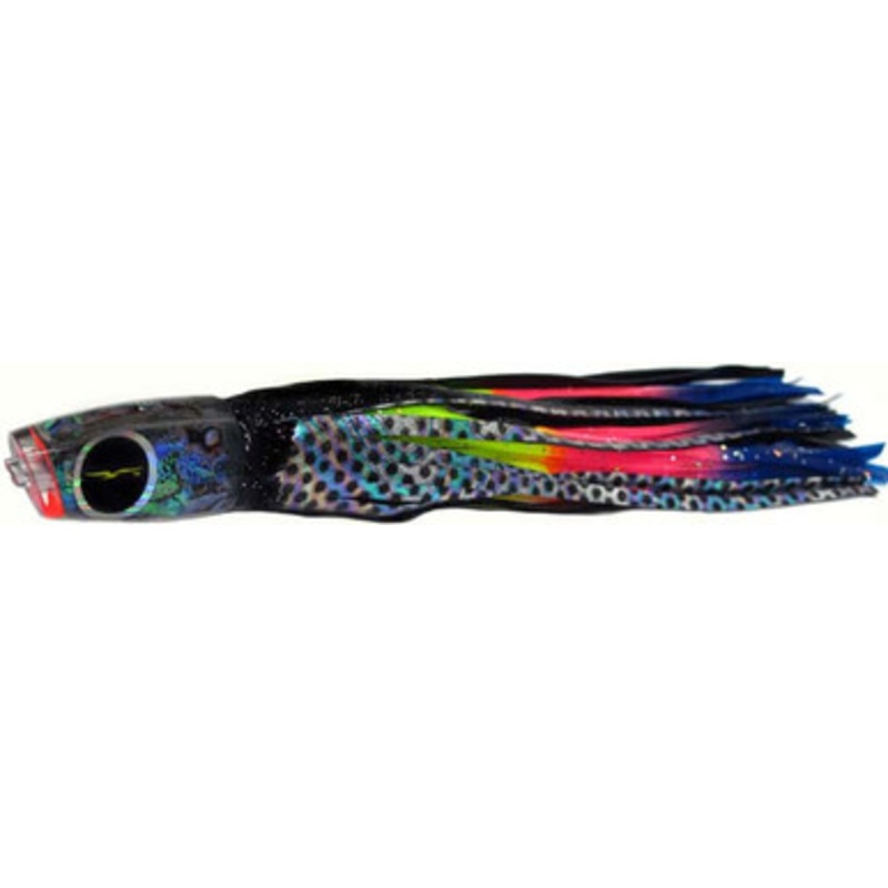 Black Bart Lures Medium Tackle Lures Eleuthera Plunger Black Dot/Rainbow BKD/RA