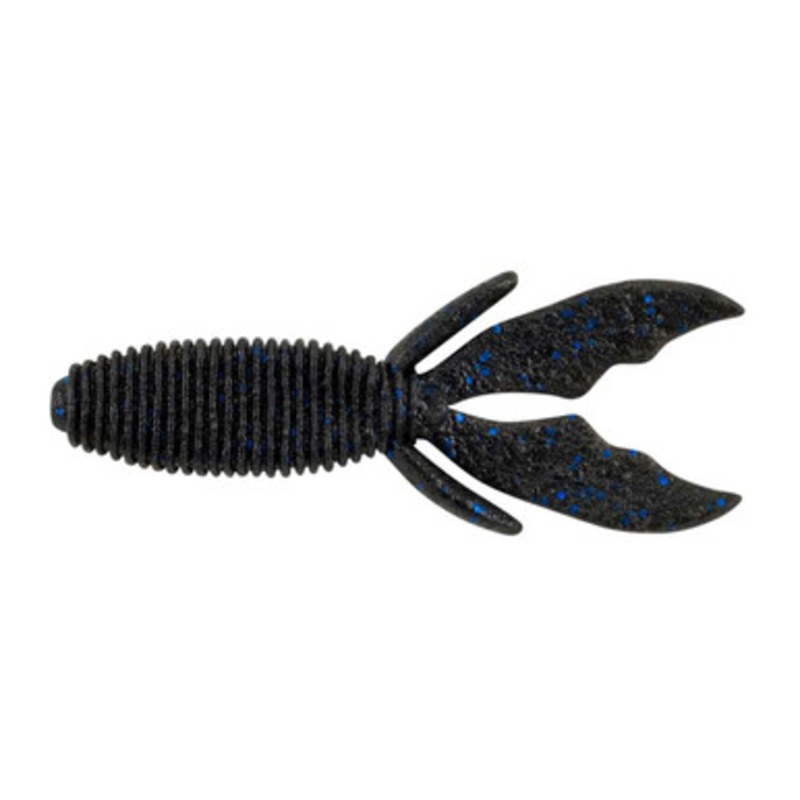 Berkley PBMSCH4 Powerbait Maxscent Creature Hawg Soft Bait - Black Blue Fleck
