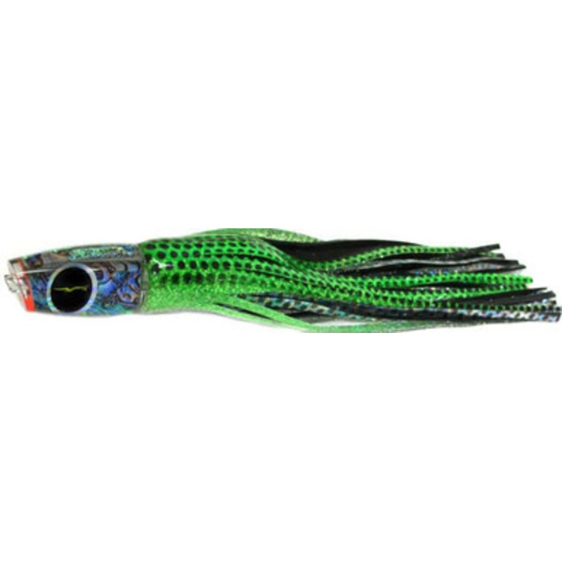 Black Bart Lures Medium Tackle Lures Eleuthera Plunger Green Dot/Black Dot GRD/BKD