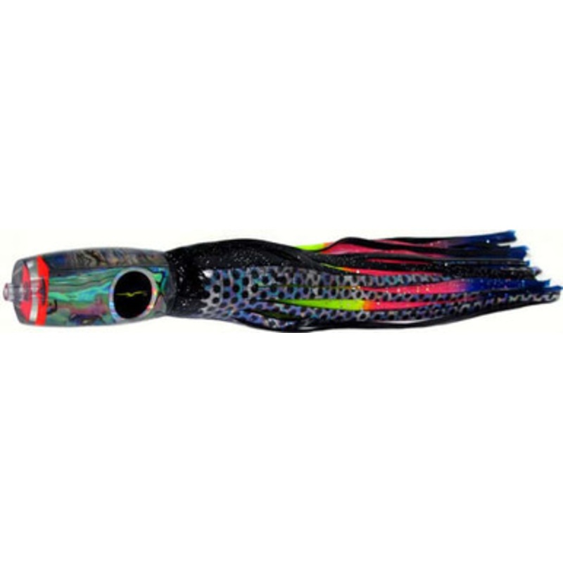 Black Bart Lures Medium Tackle Lures Mini 1656 Flat Nose Black Dot/Rainbow BKD/RA