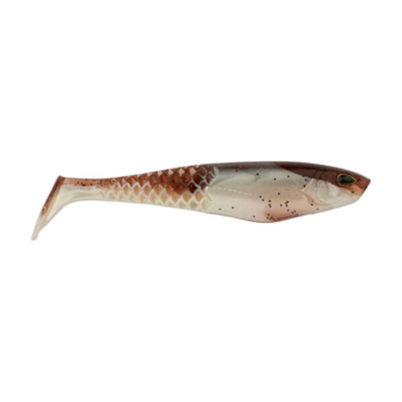 Berkley PowerBait Unrigged CullShad Swimbait - 5in - Green Pumpkin Pearl White