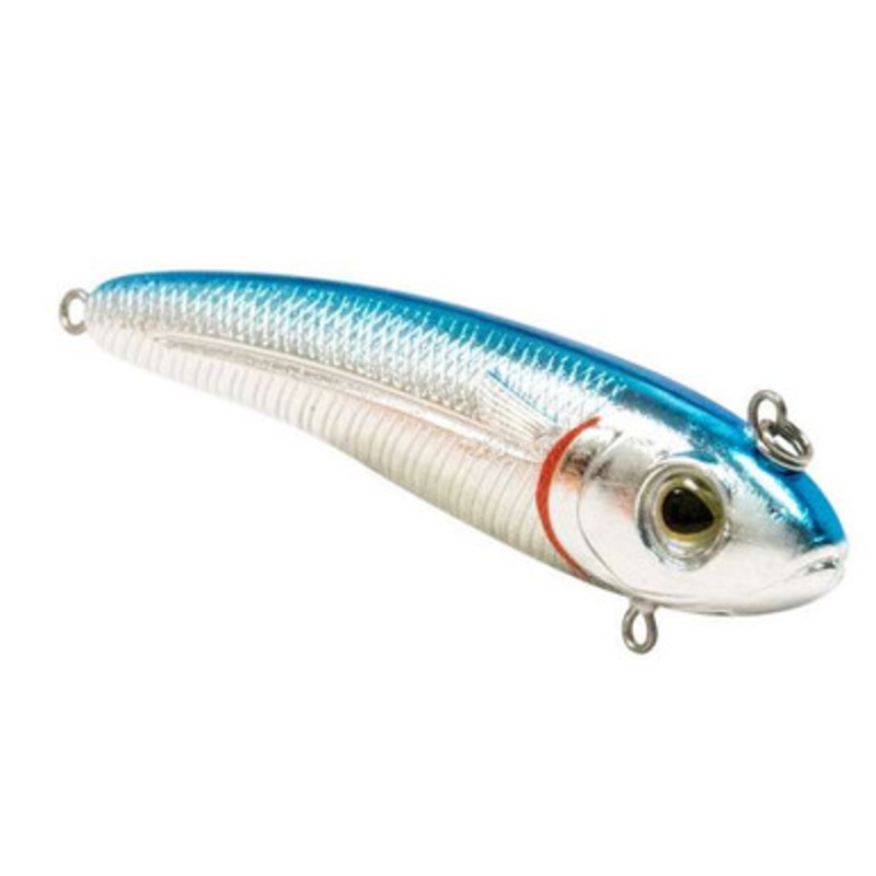 Livingston Lures 8307 Saltwater EBS Mullet Lipless Bait - Blue Back Chrome Shad