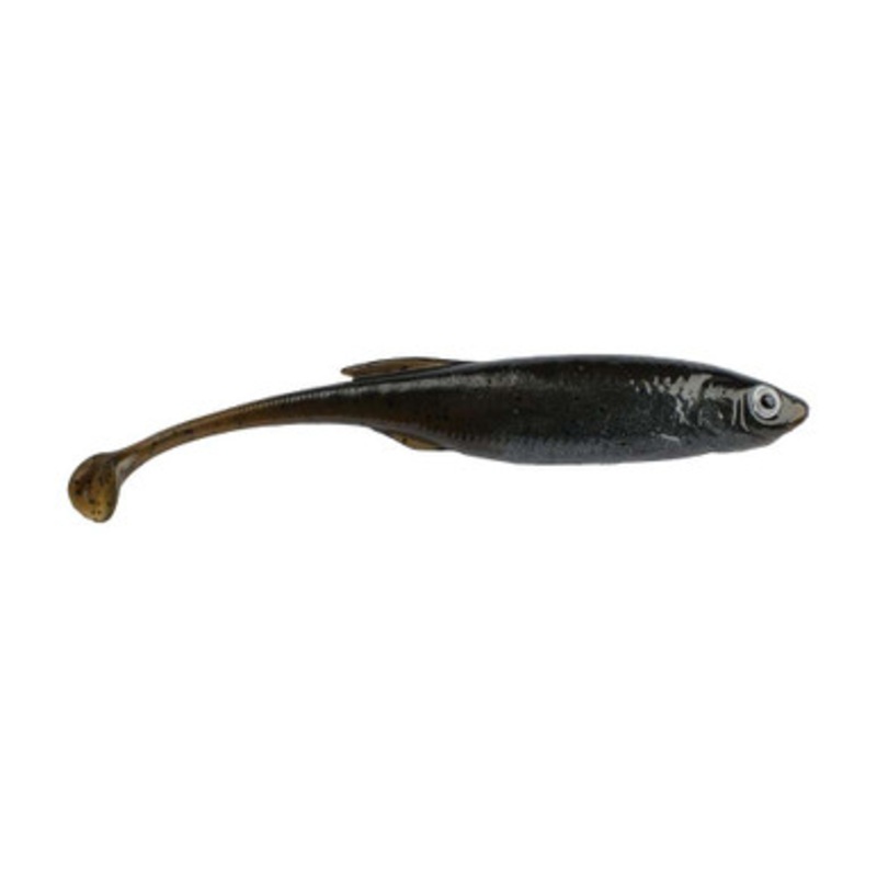 Berkley PowerBait Drip Swimmer - 4in - 5 Pack - Green Pumpkin Shad