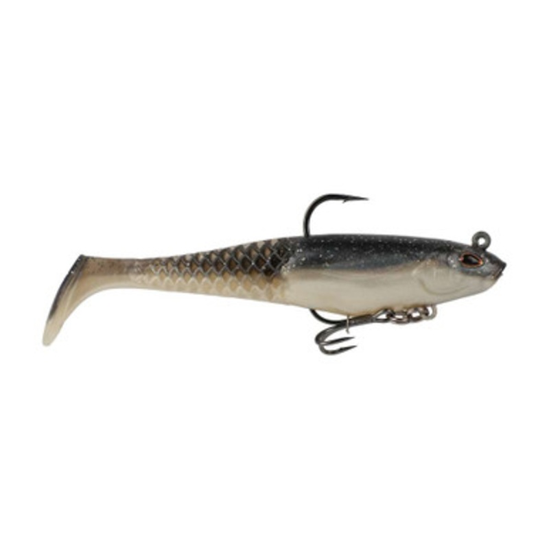 Berkley PowerBait Saltwater Pre-Rigged CullShad Swimbait - 6in - Black Shad