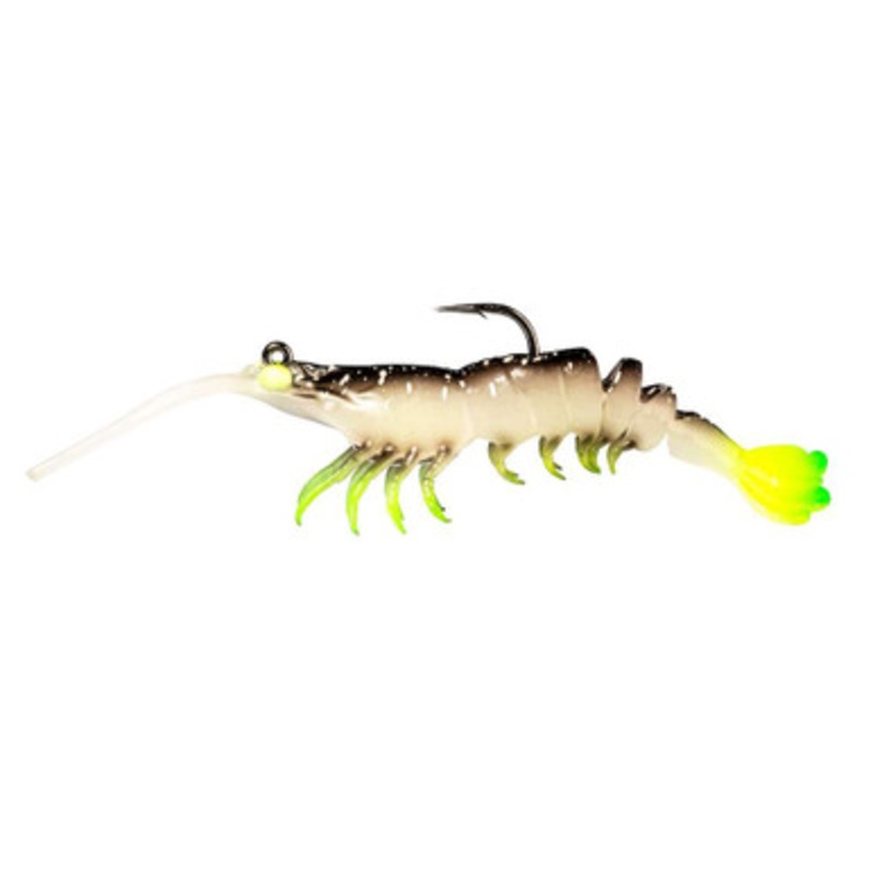 Z-Man PrawnstarZ - 3.5in - 2pk - Glow Chartreuse