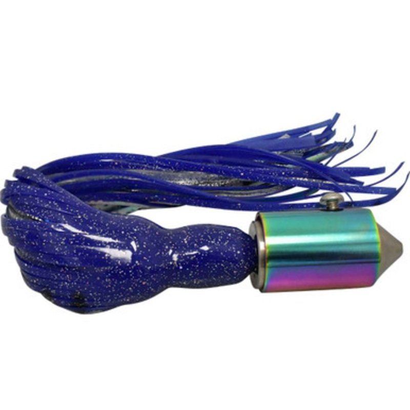 MagBay Lures El Sincero High Speed Wahoo Trolling Lure 48oz - Irid. Head - Blue Skirt