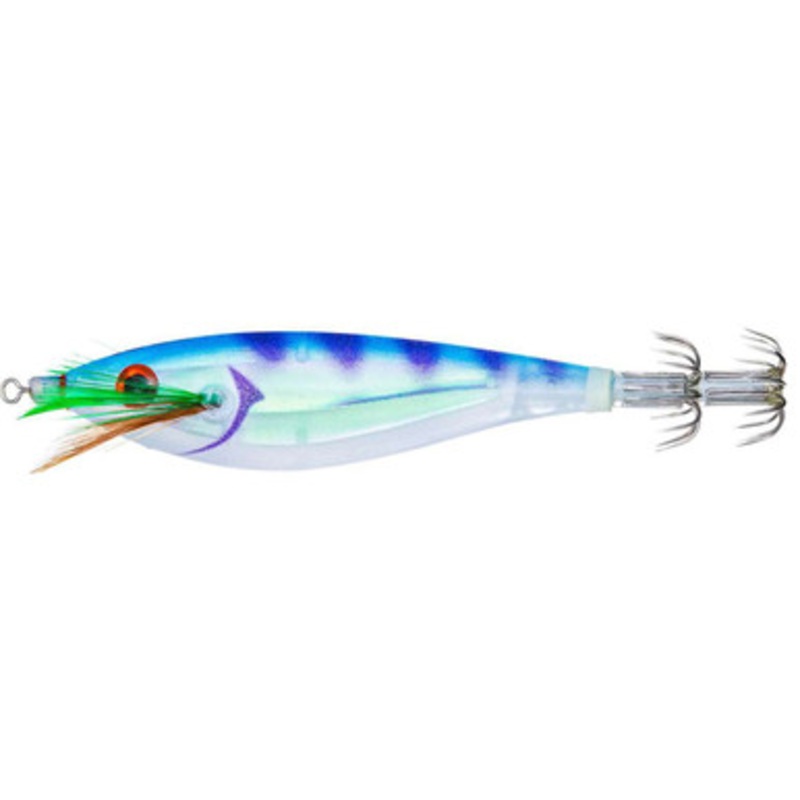 Yo-Zuri Ultra 3D Cloth M2 #SS Squid Jig - 3 3/8in - Clear Luminous Blue