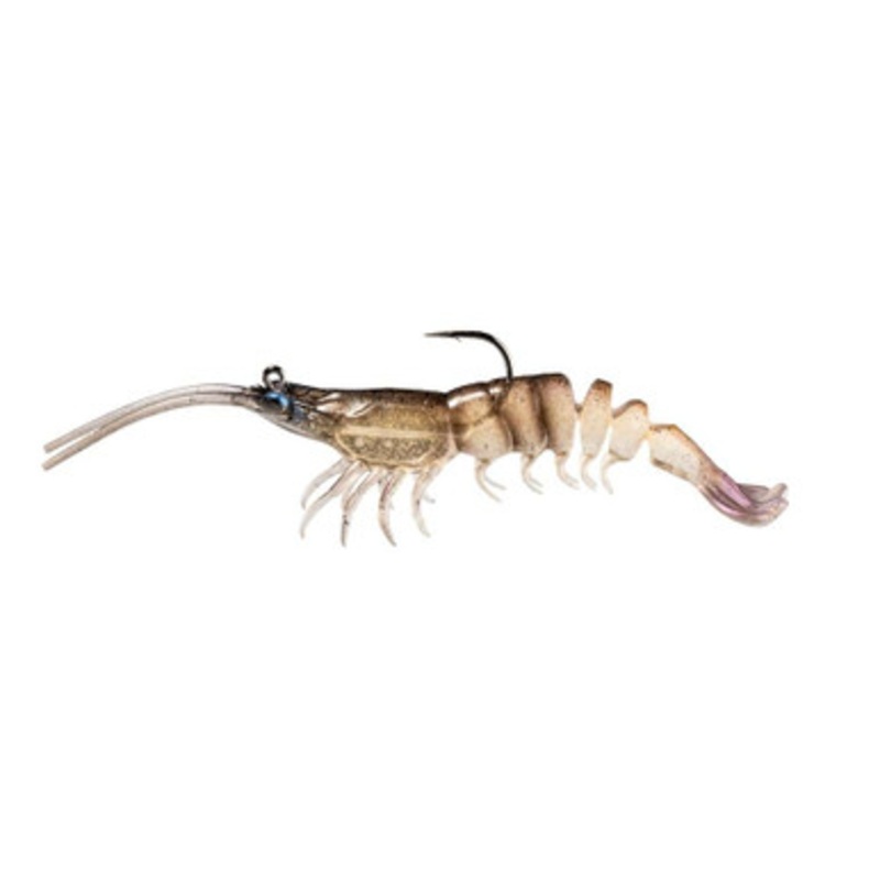Z-Man PrawnstarZ - 3.5in - 2pk - Natural Shrimp
