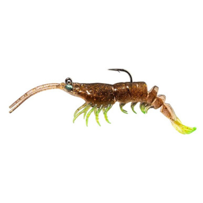 Z-Man PrawnstarZ - 3.5in - 2pk - Rootbeer Chartreuse