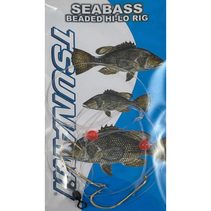 Tsunami Sea Bass Beaded Hi-Lo Rig