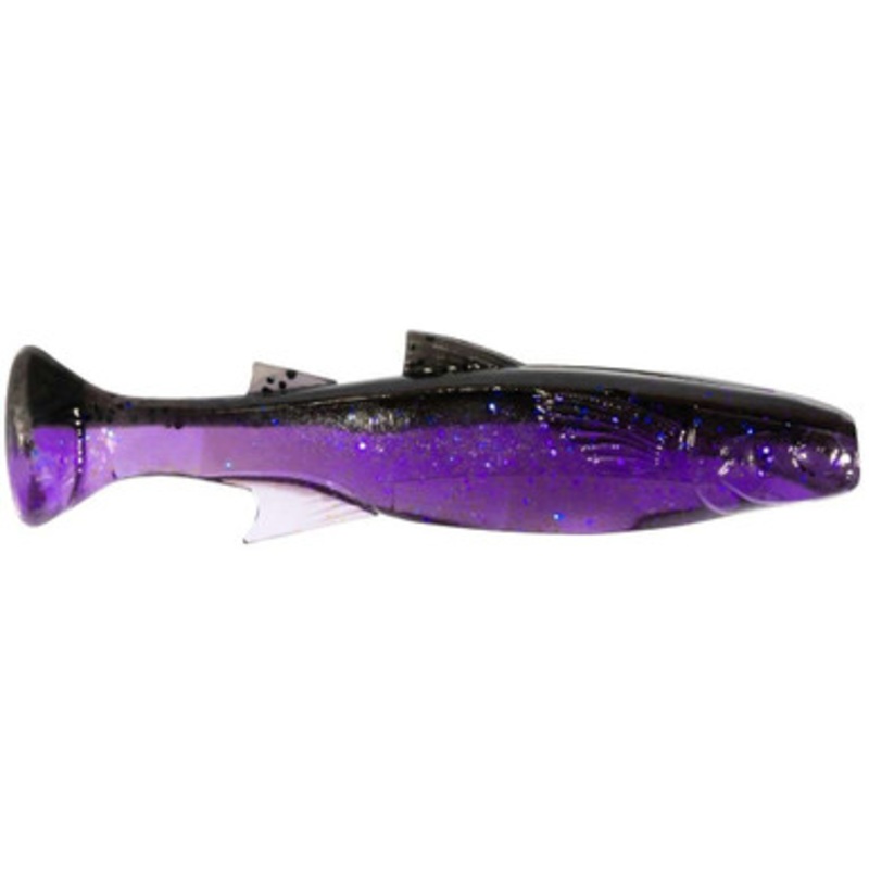 Z-Man Mulletron Swimbait - 4in - Purple Demon