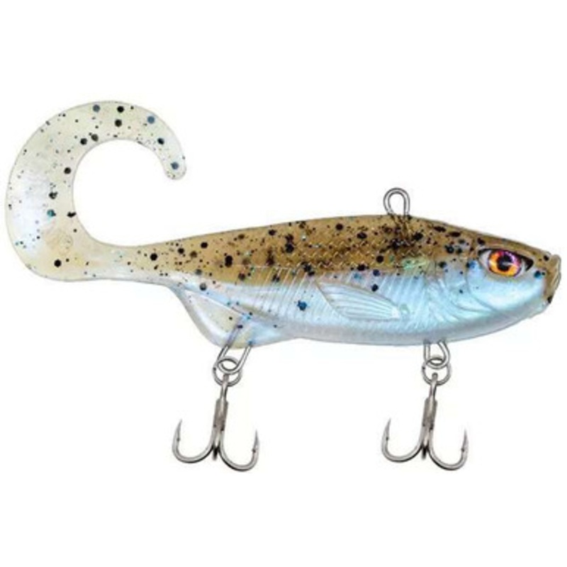 Chasebaits Curly Vibe Heavy - 3.25in - Pearl Minnow