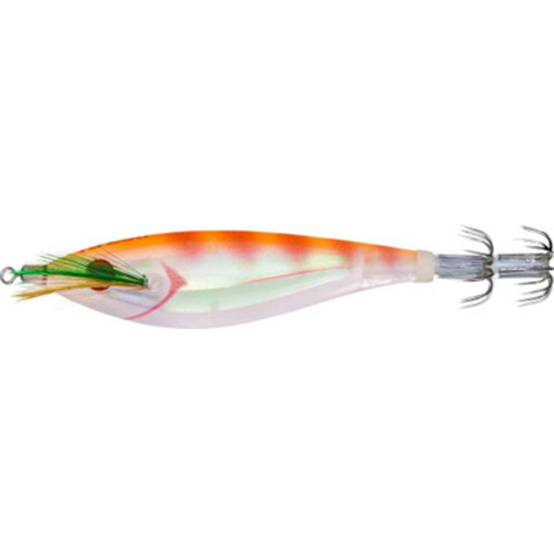 Yo-Zuri Ultra 3D Cloth M2 #SS Squid Jig - 3 3/8in - Clear Luminous Orange